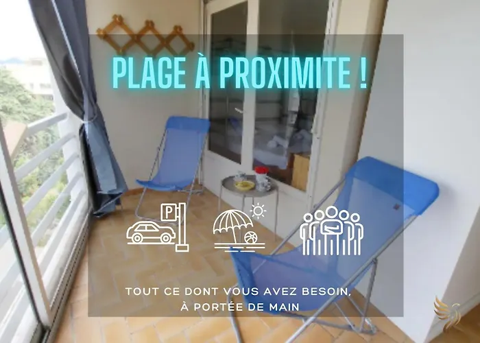 Appart - Le Saule Perche - 5 Pers - 500M Plage - Parking - Terrasses - Capitalchic Services Frejus
